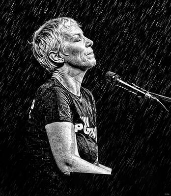 Wall Art - Digital Art - Here Comes the Rain Again by Mal Bray