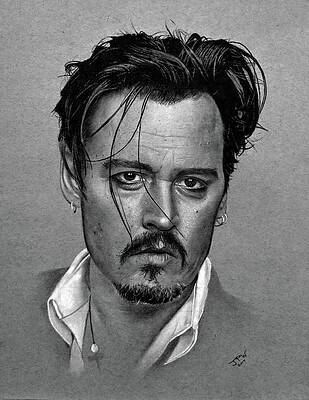 Drawing Johnny Depp Portrait Drawing with Graphite Pencils  YouTube