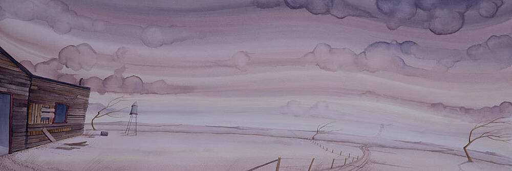 Wall Art - Painting - High Plains Homestead by Scott Kirby