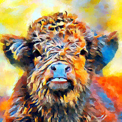 Scottish Highland Cattle Paintings Pixels