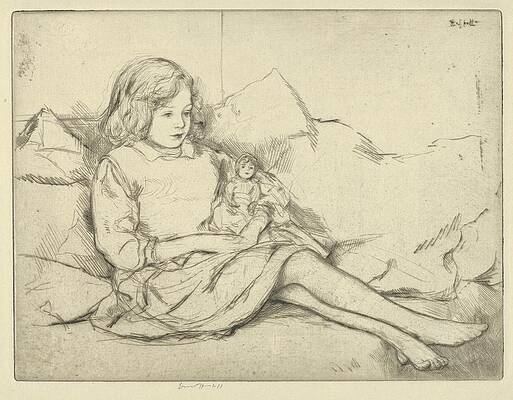Wall Art - Drawing - Hildegarde by Ernest Haskell