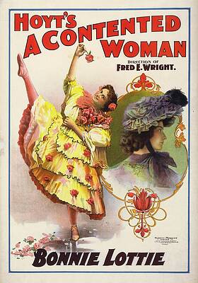 Wall Art - Painting - Hoyts A Contented Woman by Anonymous