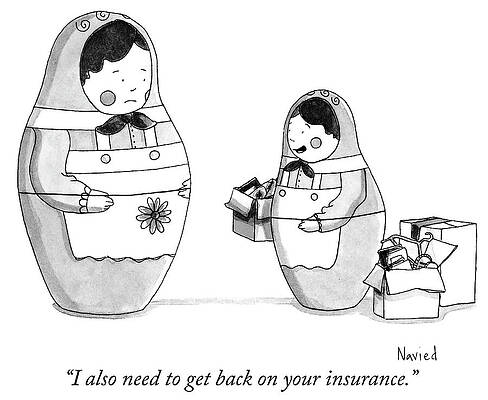 Wall Art - Drawing - I also need to get back on your insurance by Navied Mahdavian