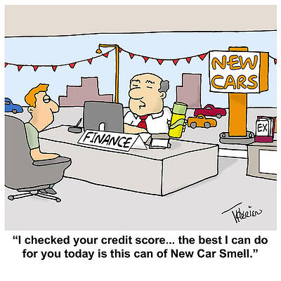 Wall Art - Drawing - I Checked Your Credit Score... The Best I Can Do For by Ron Therien