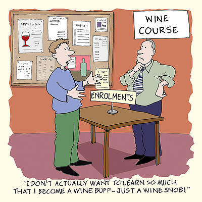 Wall Art - Drawing - I Don't Actually Want To Learn So Much That I Become A Wine by Dean Moore