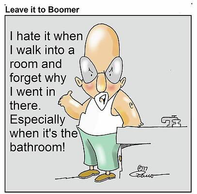 Wall Art - Drawing - I Hate It When I Walk Into A Room And Forget Why I Went by Dennis Rano