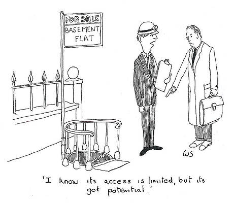 Wall Art - Drawing - I Know Its Access Is Limited, But Its Got Potential by Wilf Scott