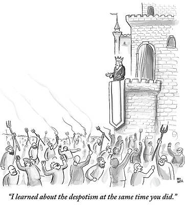 Wall Art - Drawing - I Learned About The Despotism At The Same Time You by Paul Noth