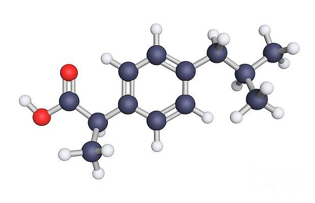 Wall Art - Photograph - Ibuprofen by Science Photo Library