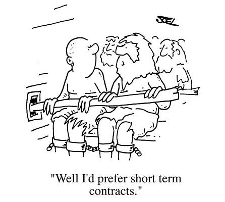 Wall Art - Drawing - I'd Prefer Short Term Contracts by Joel -mishon-