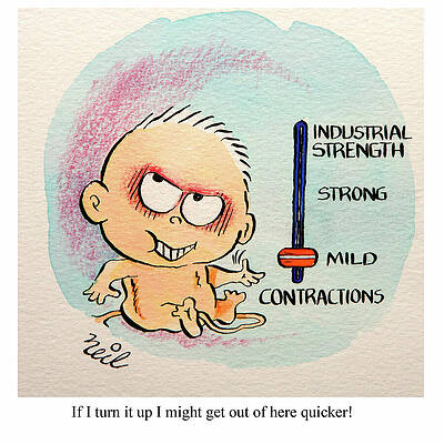 Wall Art - Drawing - If I Turn It Up I Might Get Out Of Here Quicker by Neil Matterson