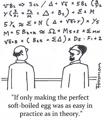 Wall Art - Drawing - If Only Making The Perfect Soft-boiled Egg Was As Easy by Kresten Forsman