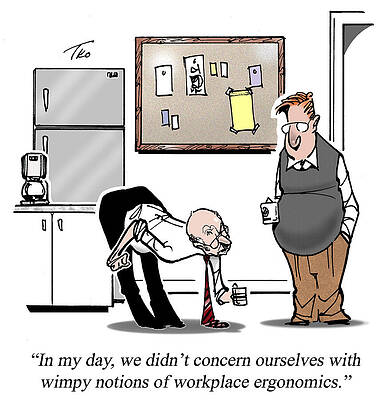 Wall Art - Drawing - In My Day, We Didn't Concern Ourselves With Wimpy Notions by Tim O'brien