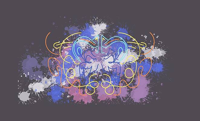 Ink blot series 2 of 5 by David Sees