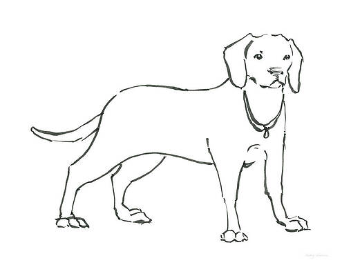 Wall Art - Painting - Ink Dog IIi by Avery Tillmon