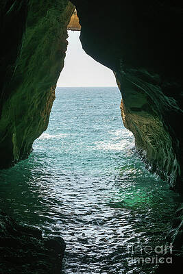 Inside the littoral cave at Rosh Hanikra grottoes in northern Is by William Kuta Inside the littoral cave at Rosh Hanikra grottoes in northern Is by William Kuta