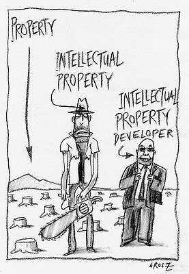 Wall Art - Drawing - Intellectual Property Developer by Chris Grosz