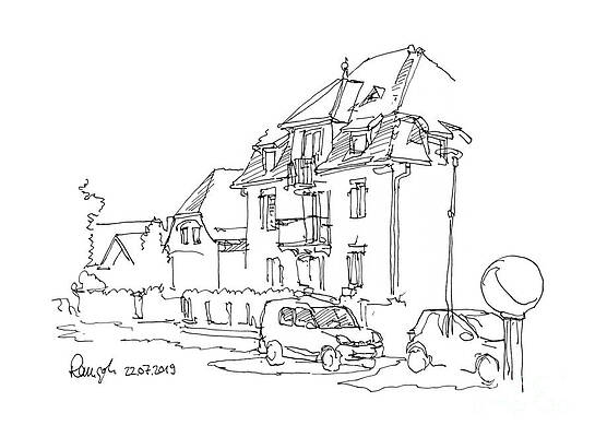 Pencil Sketch Of A Street View  DesiPainterscom