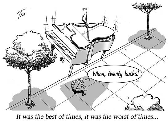 Wall Art - Drawing - It Was The Best Of Times, It Was The Worst Of Times by Tim O'brien