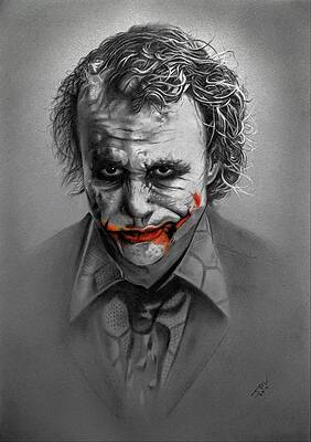 Wall Art - Drawing - Joker by JPW Artist