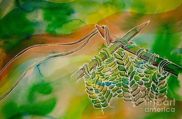 Wall Art - Painting - K2 P2 with a Double String by Tammy Nara