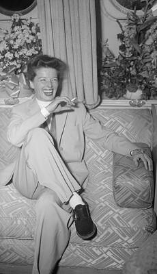 Wall Art - Photograph - Katharine Hepburn by Evening Standard