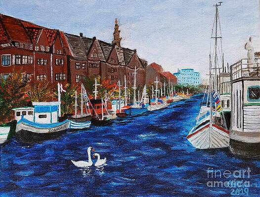Kjaerlighet i Kobenhavn Christianshavn Copenhagen Denmark by C E Dill Kjaerlighet i Kobenhavn Christianshavn Copenhagen Denmark by C E Dill