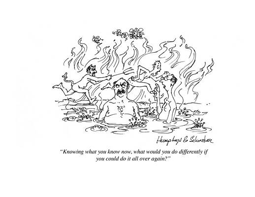 Wall Art - Drawing - Knowing What You Know Now, What Would You Do Differently If by Darren Humphreys