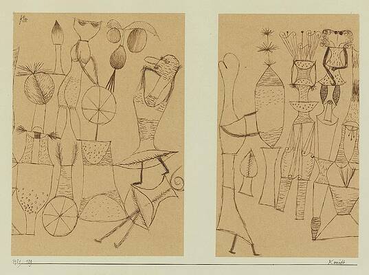 Wall Art - Painting - Komodie by Paul Klee