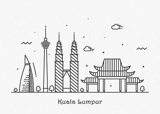 Kuala Lumpur Tower Art | Fine Art America