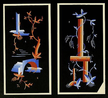 Wall Art - Painting - Kunstgewerbliche Schmuckformen Fur Die Flache Pl 26 by Christian Stoll