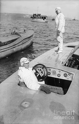 L. Gordon Hamersley In Albany Dash Race Print by Bettmann