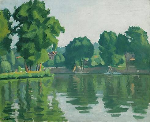 Wall Art - Painting - La Seine A Poissy by Albert Marquet