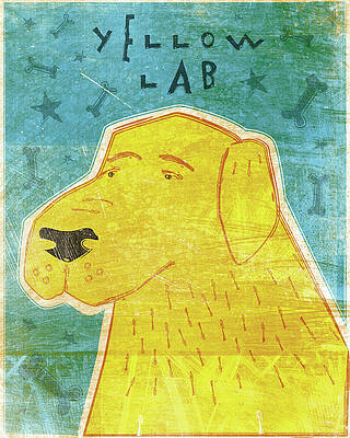Wall Art - Digital Art - Lab (yellow) by John W. Golden