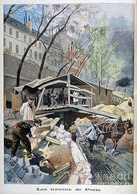 Wall Art - Drawing - Labour In Paris, 1899. Artist F Meaulle by Print Collector