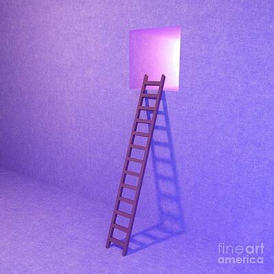 Wall Art - Photograph - Ladder To Window by Science Photo Library