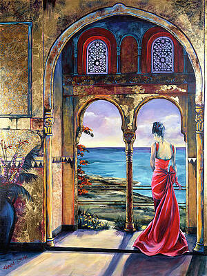 Wall Art - Painting - Lady Of The Alhambra by Karen Stene