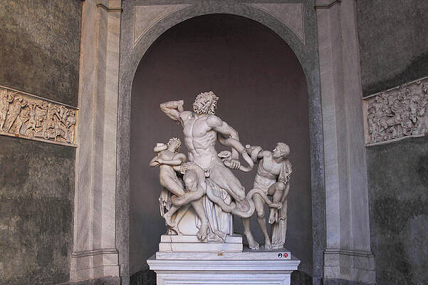 Laocoon Group at the Vatican Museum in Rome by Angela Rath Laocoon Group at the Vatican Museum in Rome by Angela Rath