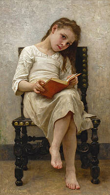 Le Livre de Prix Print by William-Adolphe Bouguereau