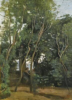 Wall Art - Painting - Le Matin Sous Les Arbres by Jean-baptiste-camille Corot