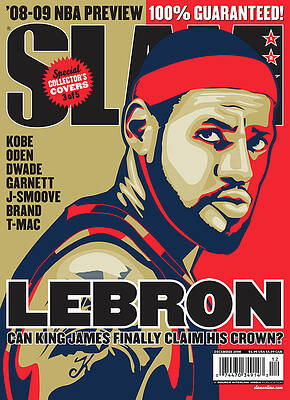 LeBron James Miami Heat NBA Slam Cover Tee Shirt - Limotees