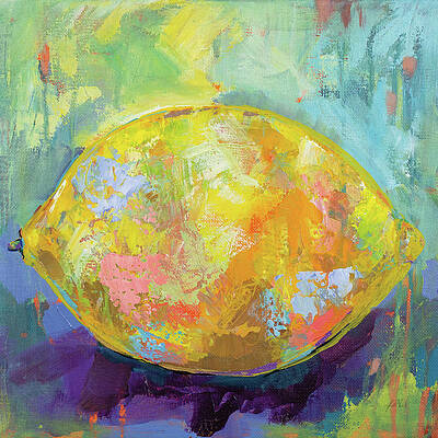 Wall Art - Painting - Lemon by Jeanette Vertentes