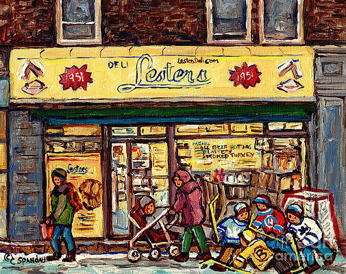 Carole Spandau Original Hockey Paintings For Sale Wall Art