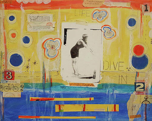 Wall Art - Mixed Media - Life - Dive In by Vintage Gypsy