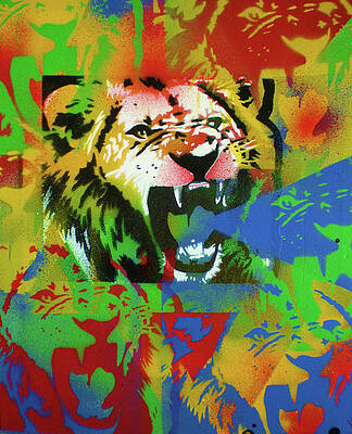 Abstract Lion Art Fine Art America