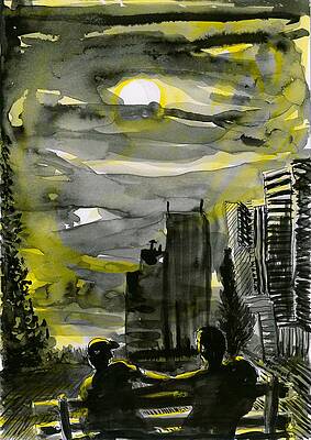 Wall Art - Drawing - Look up to the Skies and See by James McCormack