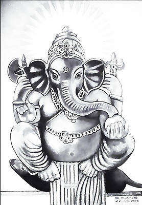 Hindu Gods Drawings Page 2 Of 3 Fine Art America