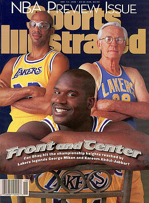 Los Angeles Lakers Shaquille Oneal, 2001 - 2002 Nba Sports Illustrated  Cover by Sports Illustrated