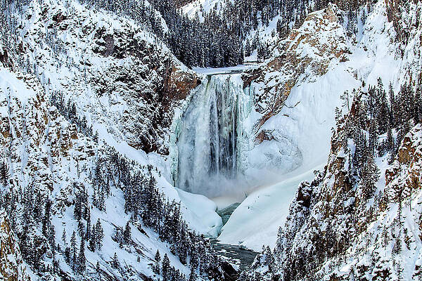 Lower Falls Winter by Sonya Lang Lower Falls Winter by Sonya Lang