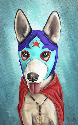 Wall Art - Painting - Lucha Libre Xxiii by Nicholas Miller & Thomas Hussung